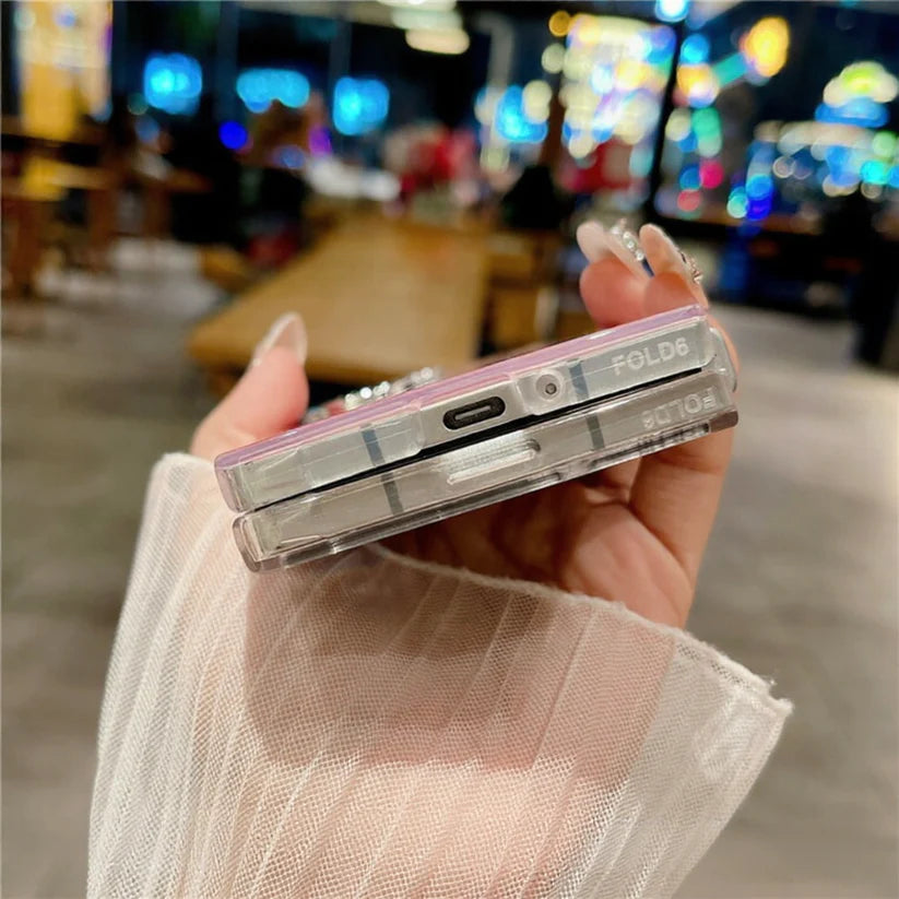 Samsung Fold case - blue edge