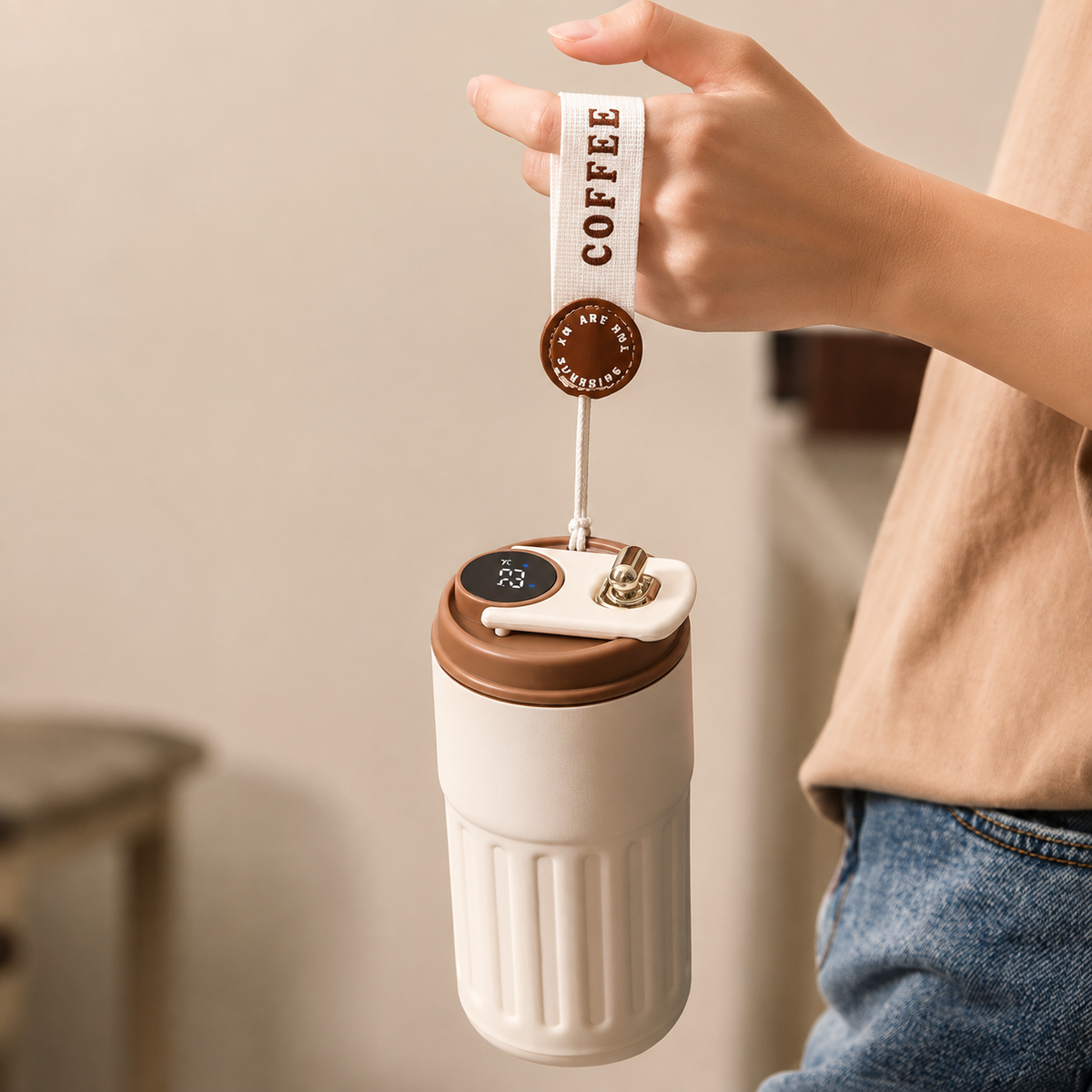 BrewMate Digital Tumbler - detail shot