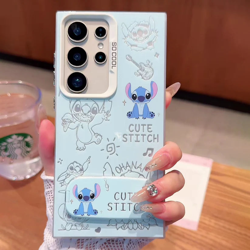 Cartoon grip case - blue