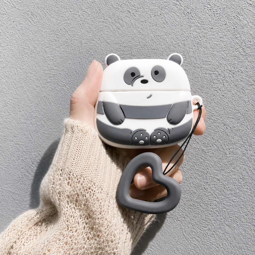 PandaPuff AirPod Case - detail shot