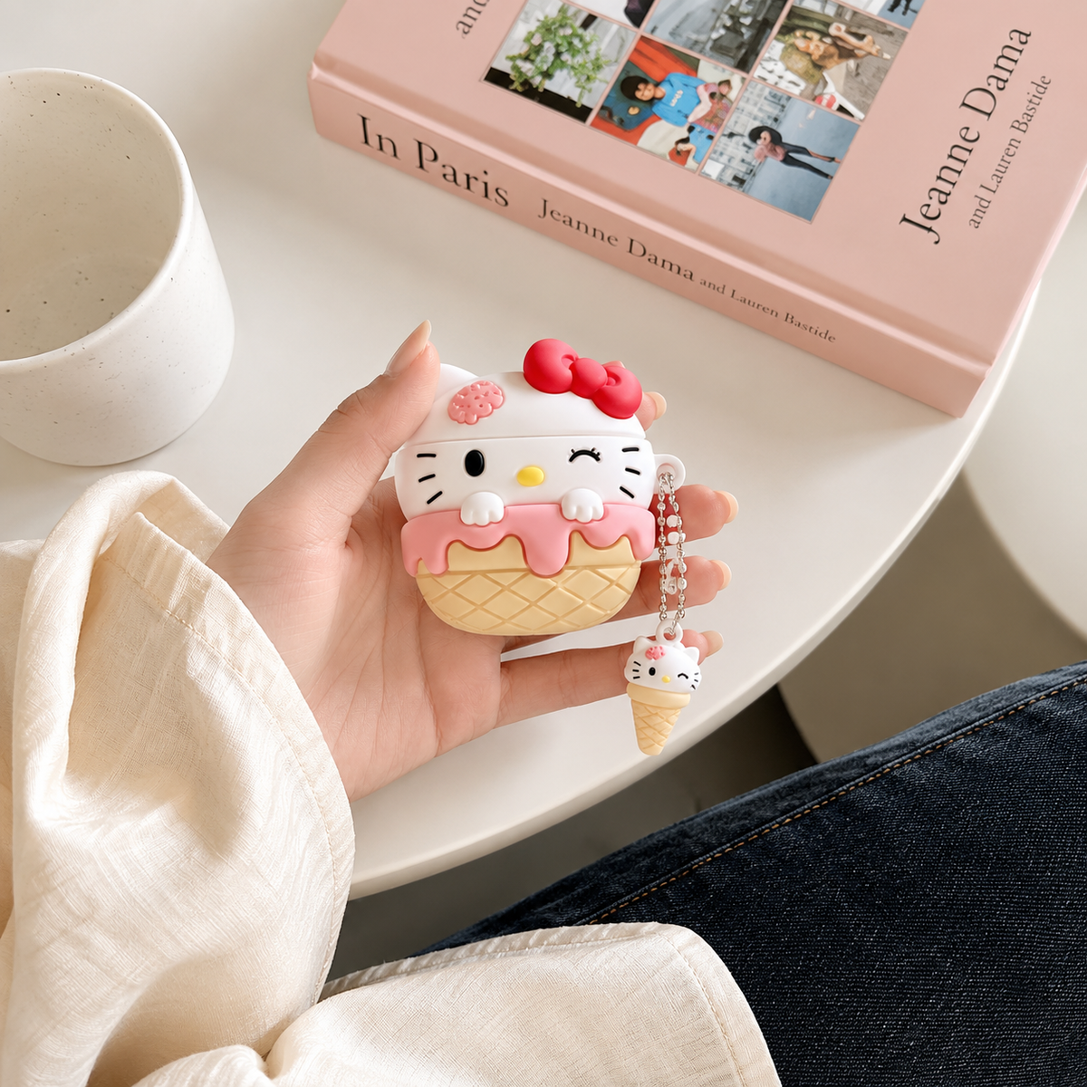 Pink Sprinkle AirPod Case - detail shot