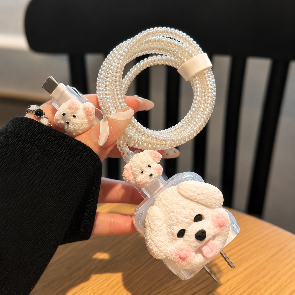 Cute Puppy Adapter Case - detail shot