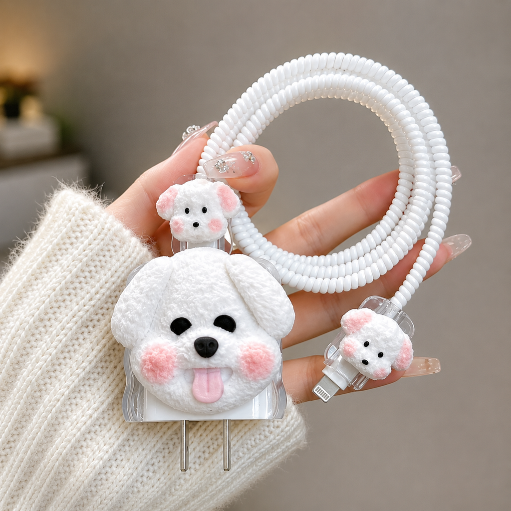 Cute Puppy Adapter Case - styled shot