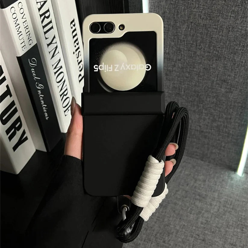 Luxury Gradient Flip case - with strap