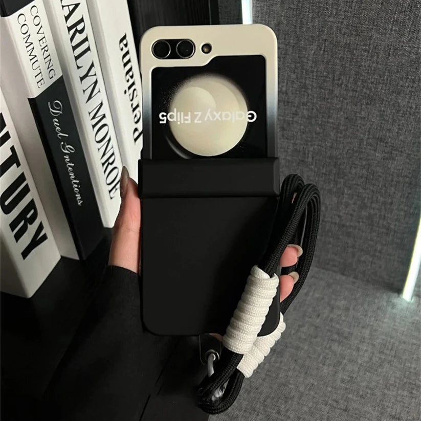 Luxury Gradient Flip case - held open